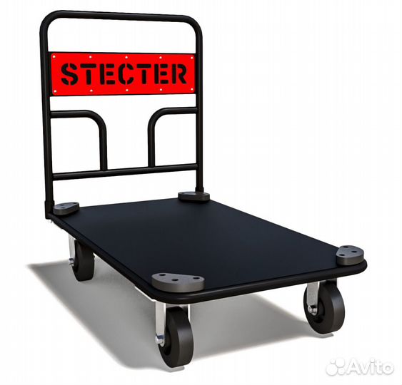 Тележка для спортивного инвентаря, чёрный