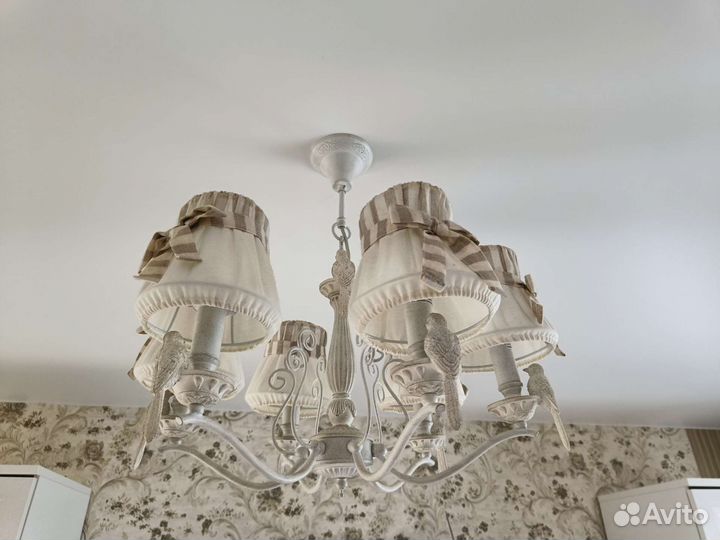 Люстра потолочная италия бу