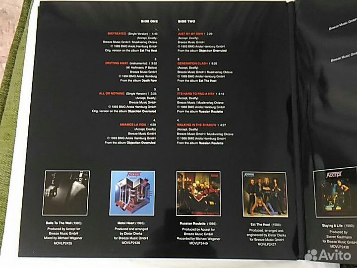 Accept/UDO /Hot & Slow 2Lp