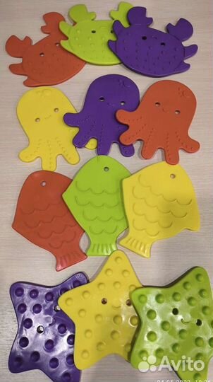 Мини коврики для ванной на присосках Roxy-kids