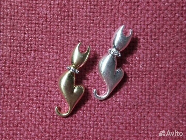 Брошки «Коты» 2 штуки