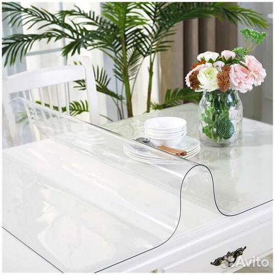 Скатерть на стол гибкое стекло