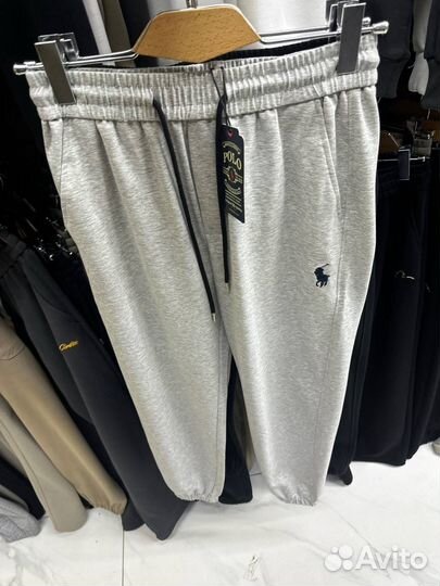 Штаны Polo Ralph Lauren серые/чёрные