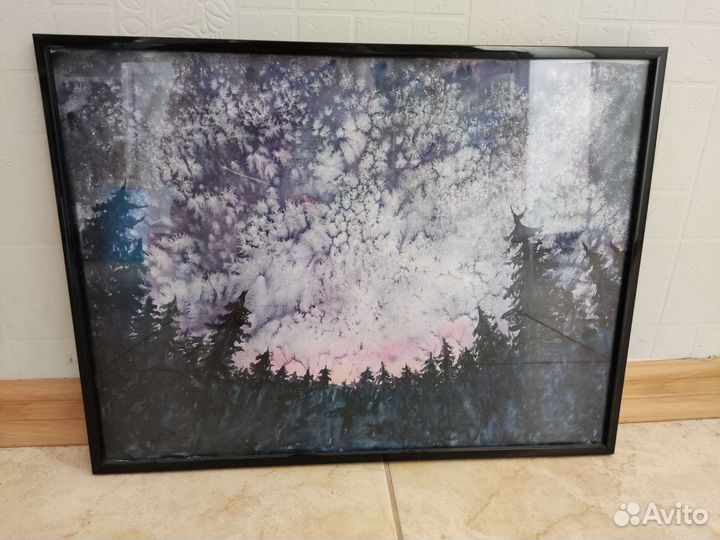 Картина интерьерная нарисованная