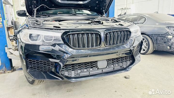 Бампер BMW G30 / решетка радиатора M5 F90 стиль