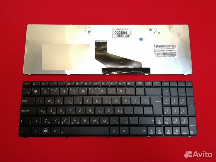 003804 Клавиатура для ноутбука Asus X53U черная