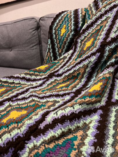 Плед вязаный