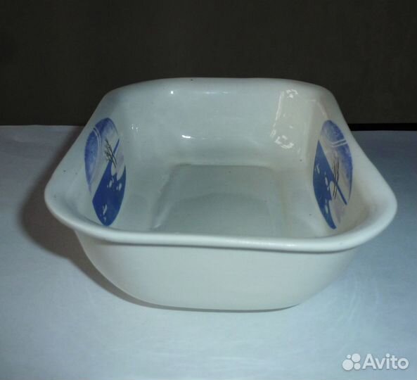 Тарелочка салатница прямоугольная винтажная СССР