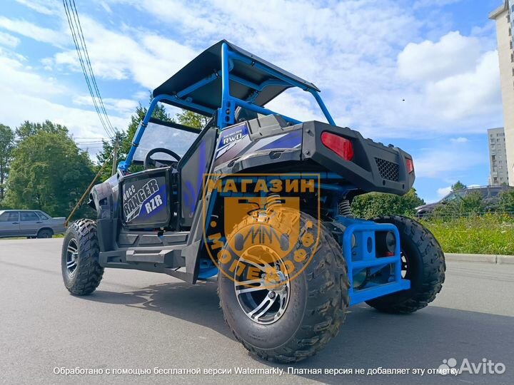 Багги UTV RZR 200 blue + шлем