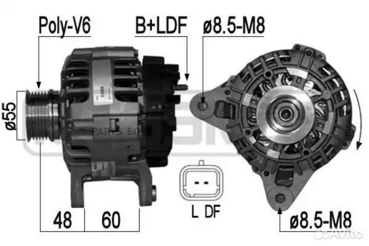 ERA 210856 Генератор 12V 90A
