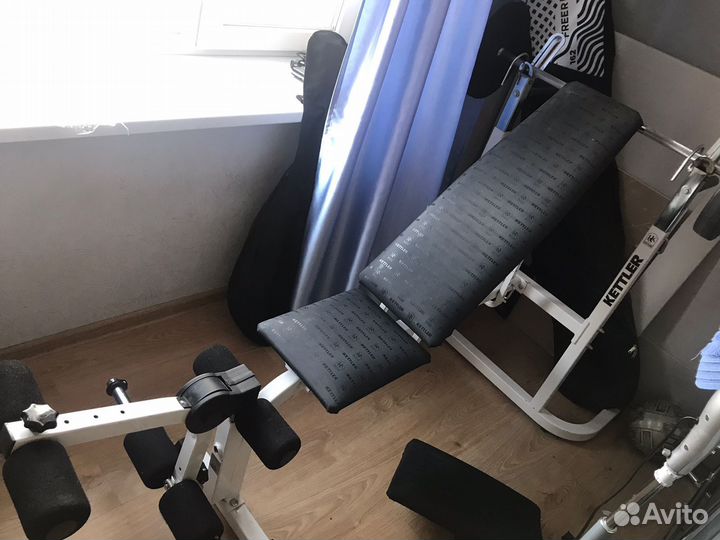 Скамья для жима Kettler, штанга 40кг