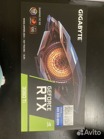 Видеокарта gigabyte geforce rtx 3060 ti 8 g