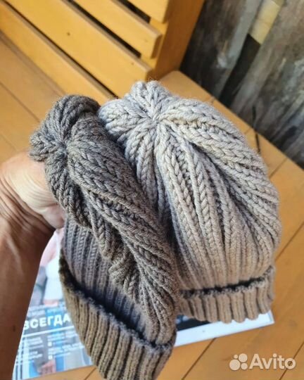 Шапка бини женская меринос