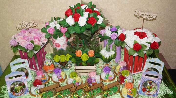 Букет цветов из мыла