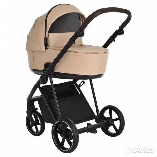 Roan Коляска 2 в1 Sol Кожа Caramel/Black
