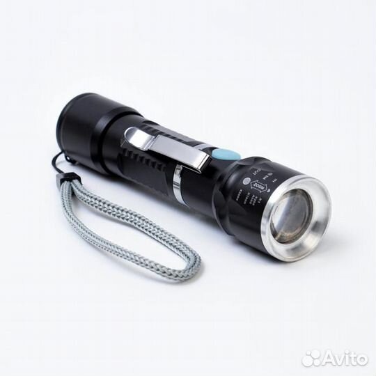 Фонарь ручной аккумуляторный, 800 мАч