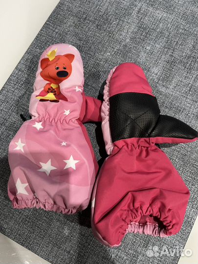 Варежки детские 1 2 года для девочки