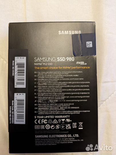 M2 NVMe Samsung SSD 980 500 Гб