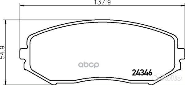 Колодки тормозные дисковые передн.grand vitara