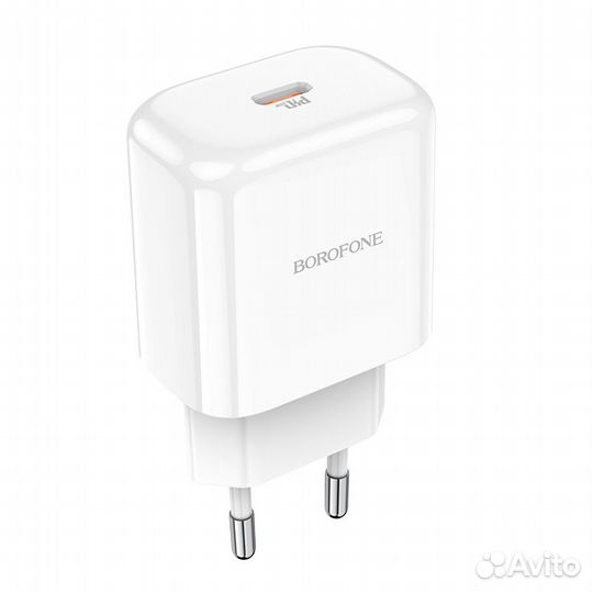 Зарядное устройство borofone BN3 Premium USB-C, бе