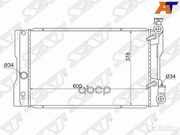 Радиатор Pontiac Vibe 08-10 / Toyota Matrix 08-13
