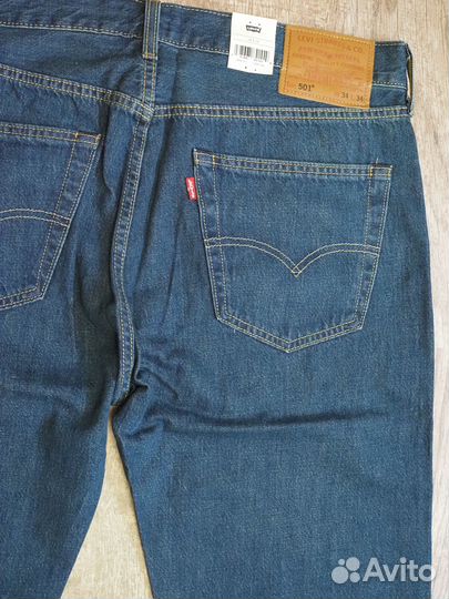 Джинсы Levis 501 легкие новые 34w 34l