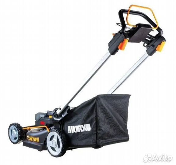 Аккумуляторная самоходная газонокосилка Worx WG749