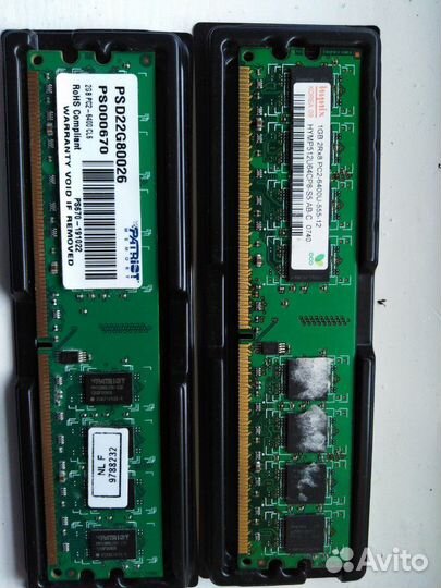 Оперативная память ddr2 на 1 gb