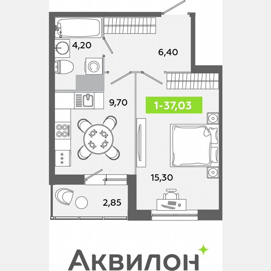 1-к. квартира, 37 м², 11/12 эт.