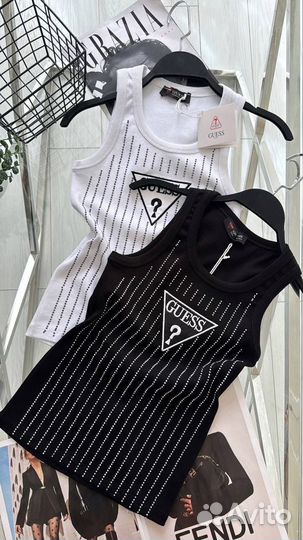 Майки: Dior, Guess, Prada, CK, 42-46 размер