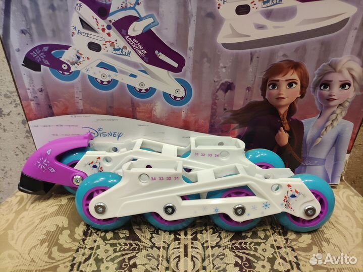 Коньки детские раздвижные 31-34