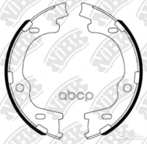 Колодки тормозные барабанные FN11006 NiBK