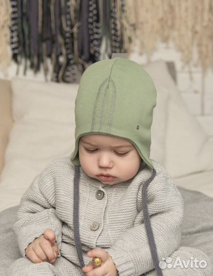 Шапка детская весна и снуд демисезонная