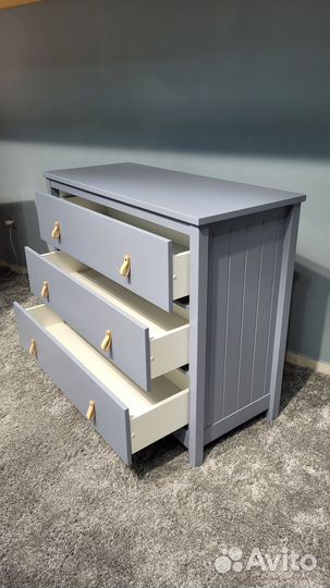 Пеленальный комод Ellipse wood серый