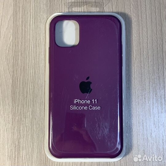 Силиконовый чехол iPhone 11 фиолетовый