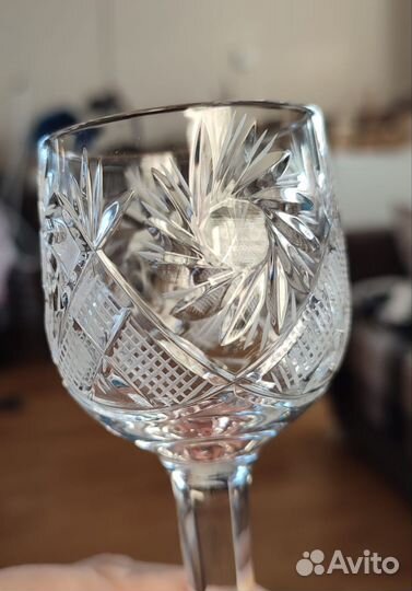 Бокалы, фужеры, рюмки СССР. Винтаж. Хрусталь