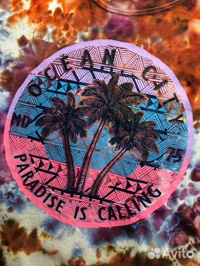 Tie-Dye T-Shirt Ocean City Paradise Is Calling