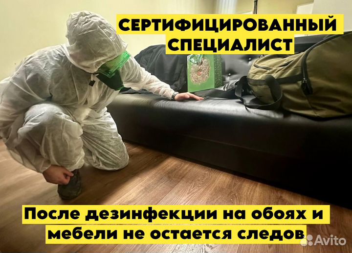 Дезинфекция уничтожение тараканов клопов