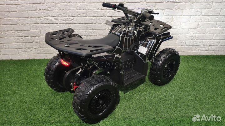 Детский электроквадроцикл mika LUX Black spyder