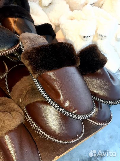 Тапочки из меха