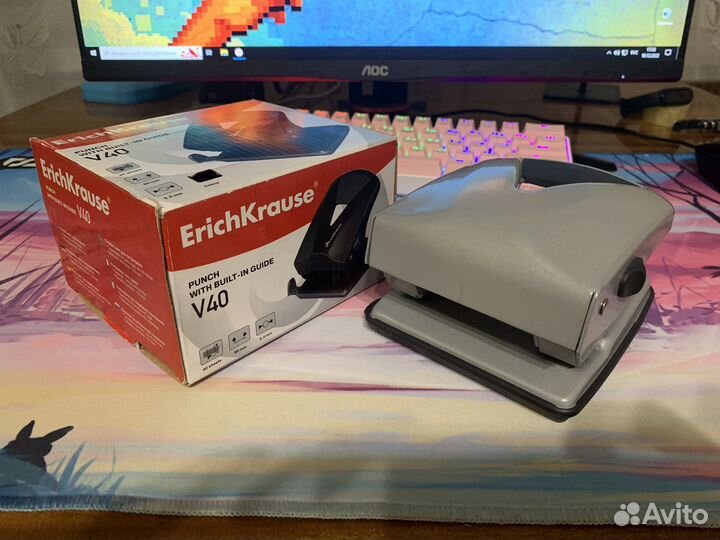 Дырокол ErichKrause (40 листов)