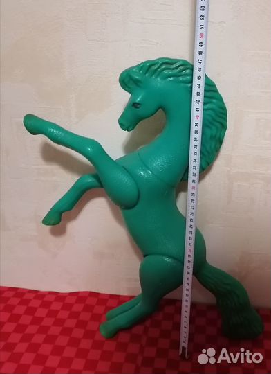 Лошадка большая игрушка пластмассовая СССР