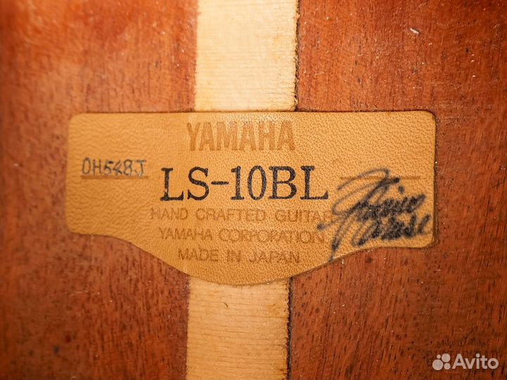 Акустическая гитара Yamaha LS-10BL Black Japan 200