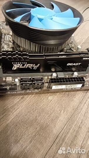 Комплект i3-10105f + озу 16 гб