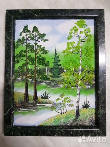 Панно из камня 