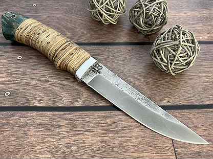 Нож Мустанг сталь К340 рукоять береста наборная