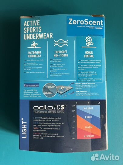 Термобелье Odlo мужские термотрусы