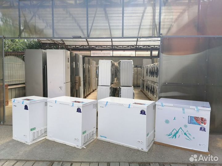 Морозильный ларь. Магазин. Гарантия