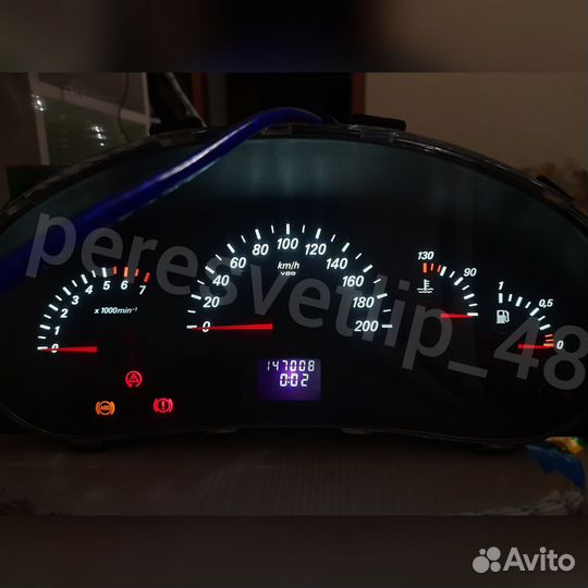 Пересвет приборной панели ваз