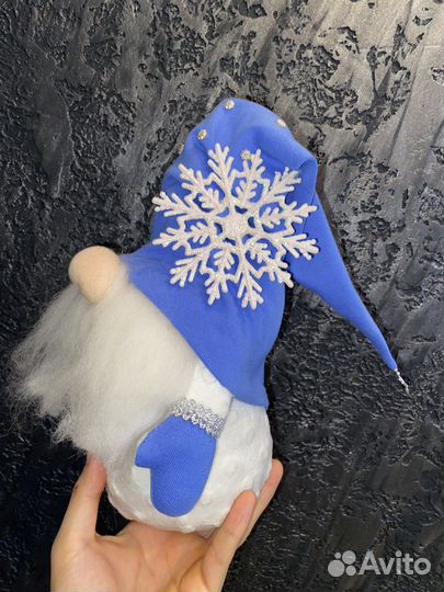 Мягкая игрушка Гномик Дед Мороз